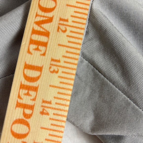 Mens Gray Micro Stripe Flat Front Golf Shorts Casual Performance Size 42 - Picture 7 of 16